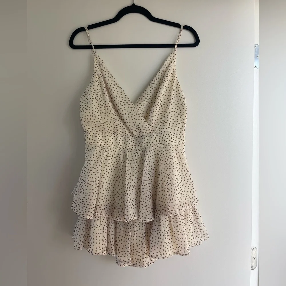 LULUS Tiered Romper - Picture 6 of 10